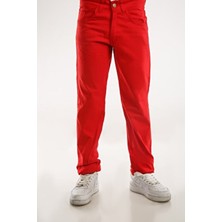 23 Nisan 29 Ekim Kız Erkek Unisex Uygundur Kırmızı Pantolon Kilo 39) (Boy 1.45CM)