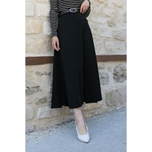 Kloş Etek Siyah Siyah