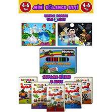 Çocuklar Bu Sete Bayılacak(2 Adet Yapboz-Mum Boya-5 Adet Boyama Kitabı)