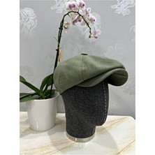 Tommy Shelby Shelby Haki Renkli Pamuklu Çocuk-Bebe Kasket Şapka Düz Desenli Hafif Günlük Kullanım İçin