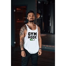 Freeyez Gym Mode On Sporcu Atleti Nefes Alabilir Dokuma Kumaş Fitness Tank Top