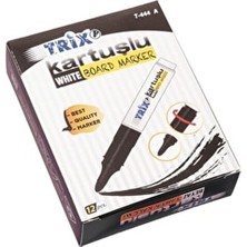 Trix Siyah Tahta Kalemi Kartuşlu 12 Li Set Yüksek Kalite ile Yazım İçin Uygun