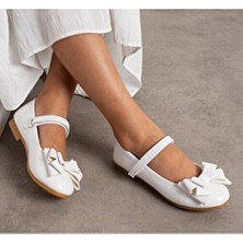 Kız Çocuk Ortopedik Pullu Fiyonk Detaylı Babet, Çocuk Ortopedik Babet