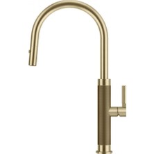 Franke Mythos Masterpiece Armatür, Gold (Altın) Renk, Spiralli Armatür