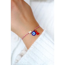 KA-010 Miyuki Marteniçka Bileklik Seti - Mavi Nazar Boncuklu - Dilek Bilekliği - 2'li Set