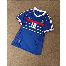 Zidane 1998 Dünya Kupası Efsane Yakalı Retro Forma / 98 France Zidane Jersey