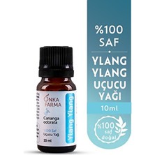 Onka Farma %100 Saf Ylang Ylang Uçucu Yağı 10 ml Yatıştırıcı Etkili Vücut Bakım Yağı