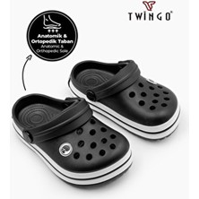 Twingo Anatomik Comfort Terlik Siyah Poliüretan Malzemeden Unisex Günlük Kullanım İçin Konforlu