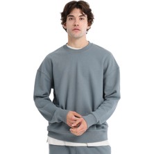 Ault Oversize Erkek Gri Günlük Stil Sweatshirt 25KE1009-GRI
