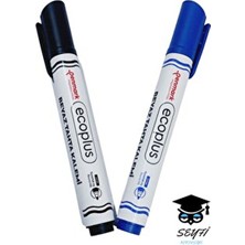 Türk Malı 2 Renk Tahta Kalemi Seti Siyah Mavi Yeni Üretim Kalem Tipi Yakaya Takmalı