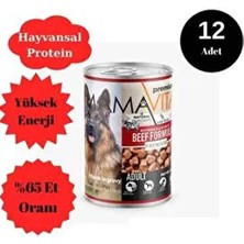 Mamavitta Parça Dana Etli Yetişkin Köpek Maması 400 gr 12 Adet