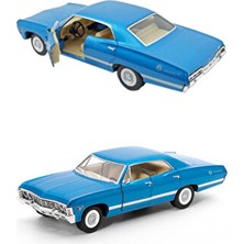 1967 Chevrolet Impala 1:34 Diecast Model Araba Mavi
