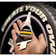 Lastik Yazısı Yapıştırıcısı 1 Adet Lastik Yazısı Tutkalı 8 Adet Yazı Yapıştırabilir