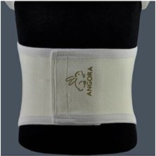 Lavinya Unisex Cırtlı Bel Korse Krem Angora Yünü Dokuma Kumaş Özellikleri ile Rahat Kullanım