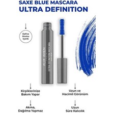 Dolgun Kirpik, Kıvrım ve Hacim Verici Kalıcı Etkili Mavi Maskara - Ultra Definiton Mascara Saxe Blue