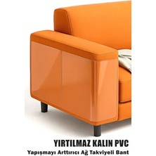 Kedi Koltuk Tırmalama Koruyucu 20X50 cm Şeffaf Yapışkanlı Mobilya Tırmalama Önleyici Koruma Bandı