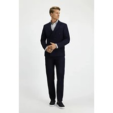 Slim Fit Dar Kesim Kruvaze Takım Elbise