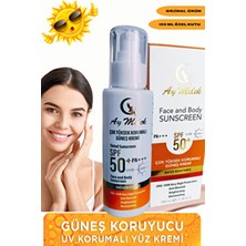 Yüz Güneş Kremi Leke Karşıtı Yüksek Koruyuculu 100 ml Tüm Ciltler Için SPF50+/PA+++