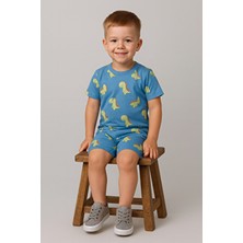 Dinazor Baskılı Yazlık Pijama Takımı