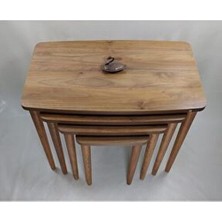 Mdf Lam Antikceviz 4lü Zigon Sehpa