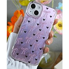 Iphone 15 - 14 - 13 Uyumlu Shine Fiyonk Renk Geçişli Parlak Tasarımlı Silikon Kılıf