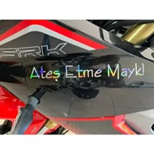 Banxtre Hologram Renkli Ateş Etme Mayk Sticker Etiket 20 cm Motor-Araba-Kask İçin Özel Tasarım