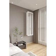 Dolaplı Aynalı Katlanabilir Ütümasası Duvara Monte