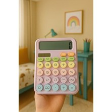 Mor Pinterest Hesapmakinesi LCD Ekran Açılı Geniş Ekran,güneşenerji Pilli Hesapmakinesi