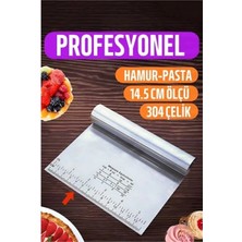  Hamur Kesici Spatula Profesyonel 304 Paslanmaz Çelik