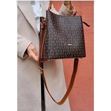 Kadın Kahve-Taba Kısa ve Uzun Ayarlanabilir Omuz Çantası