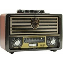 Belirtilmemiş Meier M-113 Nostaljik Bluetooth Şarjlı Radyo USB/SD/MP3 Kırmızı Renkli Model