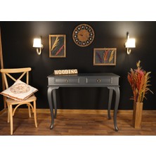 Wooding Mobilya 100 cm Çekmeceli Masif Antrasit Dresuar