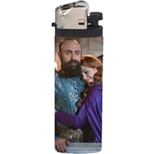 Namgo Çakmak Süleyman & Hürrem Full Kaplamalı Bej Gazlı Çakmak Rüzgar Geçirmez Özellikli