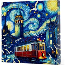 Van Gogh 1 Galata - Çizgisiz Yan Boyamalı Defter