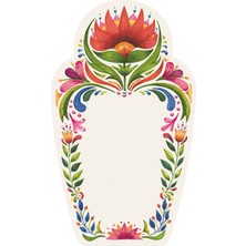 Fiesta Floral Table Card Pack Of 12