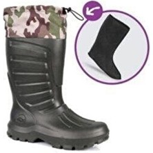 Erkekler İçin Sezon Sonimix Çizme Düz Topuklu Yeşil Poliüretan Malzeme ile Şık ve Rahat