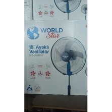 Word Star WS-3000AV 18 Inc Ayaklı Vantilatör Güçlü ve Enerji Tasarruflu Siyah Renk