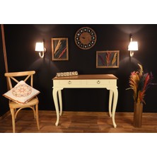 Wooding Mobilya 100 cm Çekmeceli Masif Krem Naturel Dresuar