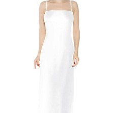 Kadin Elbise Içi Ayarlanabilir Askılı Ince Uzun Boydan Astar Jüpon (Kombinezon) 1010