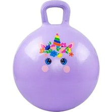 Mor Zıp Zıp Kanguru Top Zıplama Topu Çocuk Pilates 90 kg Taşıma