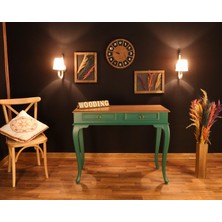 Wooding Mobilya 100 cm Çekmeceli Masif Yeşil Naturel Dresuar