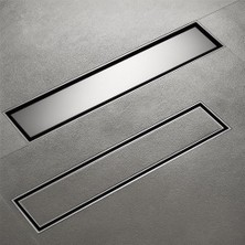 Fause Komple Çelik Seramik Uyumlu Ankastre Lineer Duş Kanalı 60 cm KSZ105-60