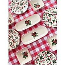 Handmade 10 Parça Lüx 4 Kişilik Nar Kahvaltı Seti Pomegranate - Lüx Kahvaltılık Sunum Seti Tabağı