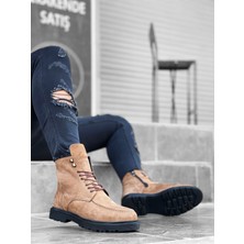 ET0212 Içi Dışı Hakiki Nubuk Deri Taba Erkek Bot