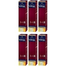 Vital Colors 1-1 Gece Siyahı Krem Tüp Saç Boyası 60 ml x 6 Amonyaklı Geçici Renk Uygulaması