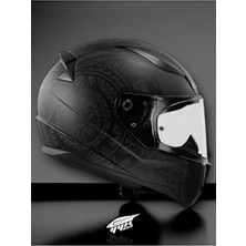 LS2 Rapid 2 Takaroa Kapalı Kask Mat Siyah Polikarbonat Malzeme Nefes Alabilir XL Beden