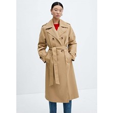 Çift Düğmeli Trençkot