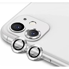 Iphone 11 Uyumlu Gümüş Renk Kamera Lens Koruyucu Cam