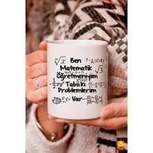 Matematik Öğretmeni Öğretmenler Günü Hediyesi Beyaz Kupa Bardak