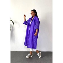 Kadın Erkek Yağmurluk Kapüşonlu Çıtçıtlı Eva Sarı Yağmurluk